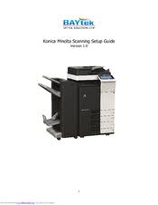 Desktop full colour printer / copier / scanner Konica Minolta Bizhub C224e Manuals Manualslib