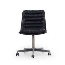 The chair is so modern that it defeats the functional purpose that it was supposed to be designed for. Malibu Desk Chair In Rider Black Burke Decor