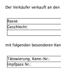 Die vorlage ist nicht schreibgeschützt. Kaufvertrag Haustier Rechtssichere Vorlage