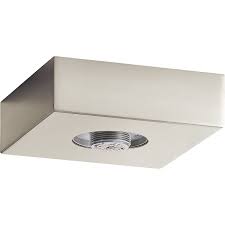 Tighten the screws with a screwdriver as needed to ensure the light fixture is secure and flush against the ceiling. Elan Mates 7 Led Ceiling Light Base Hardware Only In Brushed Nickel Lightsonline Com