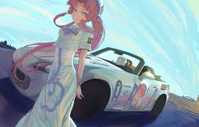 Driving in car drawings anime. Hd Anime Girl Car