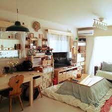 部屋全体 手作りカーテン カーテンボックスdiy 切り花好き ikea などのインテリア実例 2017 01 06 08 30 19 roomclip ルームクリップ インテリア 家具 インテリア 一人暮らし レイアウト カントリー風インテリア