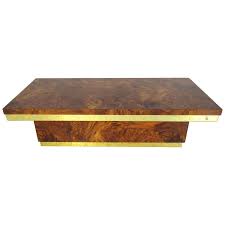 Beautiful mid century burl wood cof. Midcentury Burl Wood And Brass Coffee Table For Sale At 1stdibs