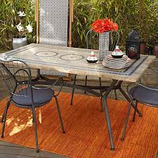 tables de jardin salon de jardin jardin decoration interieur table de jardin table de jardin mosaique table exterieur