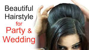 Medium hair is quite versatile since there are a lot of medium hairstyles that you may style with it. Beautiful Hairstyle For Wedding Party Puff Hairstyle For Long Hair Youtube