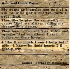 Pin By Janna Stiefel On Just Me Uncle Poems Aunt Uncle Poems