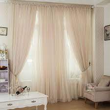 Champagne Color Pinch Pleated Drapes Rod Pocket Voile Curtain Window Decoration Translucidus Tu Curtains Living Room Drapes Curtains Living Room Decor Curtains