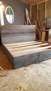 I just stained the boards a variety of colors to achieve the 'reclaimed wood' look. Pin On Bedroom