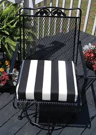 Black And White Outdoor Bench Cushion Black And White Stripe Universal Patio Chair Seat Cushion 3 Thick Choose Size Wood Patio Chairs Patio Cushions Patio Chairs