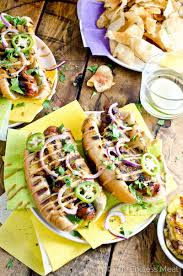 20 Gourmet Ways To Makeover A Hot Dog Dog Recipes Hot Dog Recipes Hot Dog Toppings