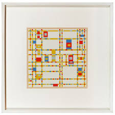 The painting, a display of various geometric lines and bright colors, represents the big. Piet Mondrian Broadway Boogie Woogie 1967 Mutualart
