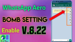 Bomb Settings In Whatsapp Aero V 8 22 Enable Working Youtube