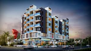 3d Modeling Rendering Of Commercial Apartment Apartments Exterior Apartment Architecture 3d Architectural Rendering