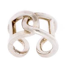 Hermes Paris Bague Bague Cythere Argent Argente Achat Vente Bague Anneau Cdiscount