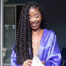Mama Says The Jumbo Twist On Her Though Natural Hair Styles Rope Twist Braids Beautiful Hair