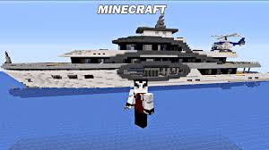 Minecraft On Visite Un Yacht De Luxe Youtube