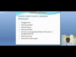 Nama terang pelamar dan tanda tangan. Materi Bahasa Indonesia Kelas Xii Pengertian Dan Unsur Surat Lamaran Pekerjaan Youtube