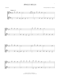 Enjoy the letter notes for jinglebells Jingle Bells Violin Duet Print Sheet Music Now