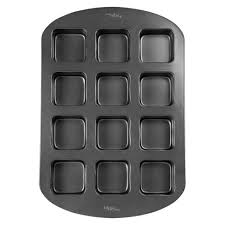 This multipack comes with square baking pans so you can bake even more cakes, brownies, cinnamon rolls and more. Wilton 12 Cavity Nonstick Brownie Bar Pan Target