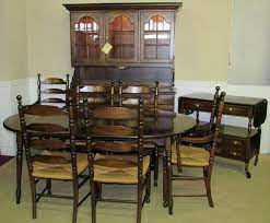 Hitchcock Coventry Dining Room 9 Piece Set Super Clean Signed Stencilled Hitchcock Dining Room Room Dining