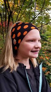 Diadema ancha con lunares negros y naranjas, diadema para fitness, diadema  de tamaño adulto a niño, diadema de tela, diadema GiddyBand, diadema de  Halloween, banda de color otoñal