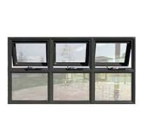 Aluminum Fixed Casement Window Double Glazed Glass Windows and Door Awning  Tilt Turn Wood Windows Graphic Design Stainless Steel