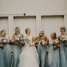 Birdy Grey Taupe Bridesmaid Dresses Real Birdy Grey Weddings Birdy Grey Mix And Match Dusty Blue Mesh And Chiffon Bridesmaid Dr Blue Bridesmaids Bridesmaid Dresses Dusty Blue Bridesmaid Dresses
