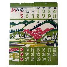 Vintage 60s Japanese Calendar Art I Japanese Calendar Calendar Design Coloring Calendar