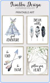 Boy Boho Nursery Print Set Of 4 By Yrsalka Printable Tribal Baby Boy Wall Art Indian Room Decor Feathers Wi Adventure Nursery Decor Boy Wall Art Aztec Nursery