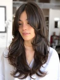 Update your haircut and ask your stylist for who says girls with naturally curly hair can't wear a layered hairstyle? 33 Layered Haircuts For Long Black Hair Glowsly