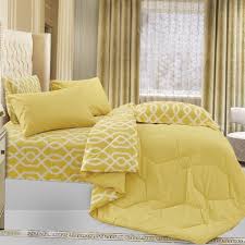 مفرش لوسيا صيفي مفرد ونص أصفر عدد القطع 4 Bed Summer Bedding Home