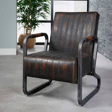 Tapez fauteuil sur le moteur de recherche de ce site egalement un grand choix de. Fauteuil Vintage Delave Brun Accoudoirs Metal Melbourne Fauteuils Pier Import