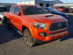 Epa mpg owner mpg estimates 2018 toyota tacoma 2wd 6 cyl, 3.5 l, automatic (s6) regular gasoline: 3tmcz5an6jm158433 2018 Toyota Tacoma Dou Orange Price History History Of Past Auctions Prices And Bids History Of Salvage And Used Vehicles
