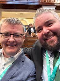 Delighted to see Conor McGuinness take his seat in the Dáil for the first  time. An historic day for Sinn Féin as we occupy two of the four Waterford  seats.