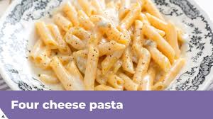 Four cheese pasta penne pasta, mozzarella,. Four Cheese Pasta Recipe Lostmeals Org