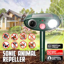 Able to detect any moving object with the pir motion sensor and emits a. 1 2packs Animal Repeller Solar Powered Outdoor Pest Waterproof Deterrent Control With Motion Sensor Flashes Buy From 25 On Joom E Commerce Platform
