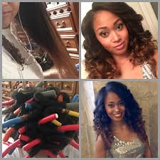 Flexi Rod Set For Nye 1 Start With Freshly Washed Hair Divide Into Sections And Blow Dry Straight Natural Hair Styles Heat Damaged Hair Natural Hair Journey
