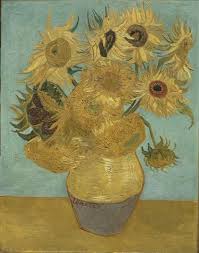 Bild sonnenblume zum ausdrucken van goch. Van Goghs Sonnenblumen Analyse Der Kompositionen In Gelb Und Blau