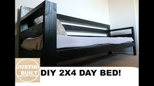 The bed is made from 2x boards, so i made 1.5″ pocket holes. Cheap And Easy 2x4 Day Bed Youtube