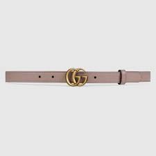 Dusty Pink Skinny Leather Belt With Double G Buckle Gucci Us Discover the latest ready to wear, handbags, shoes and accessories collections by alessandro michele. leather belt with double g buckle