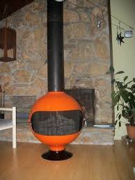All wisconsin sales tax laws applies. Rare Round Mid Century Mod Orange Freestanding Cone Fireplace Preway Malm Cone Fireplace Mid Century Mod Malm
