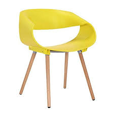 Tlmy Modern Minimalist Chair Negotiate Chair Solid Wood Plastic Chair Chair Color Yellow Size H75cm Minimalist Chair Solid Wood Chairs Chair Design