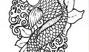 Over 300 coloring pages for adults & teens with japan art theme such as tigers, samurai, geisha, koi fish tattoo designs and more! Japanese Koi Coloring Pages Coloring Home