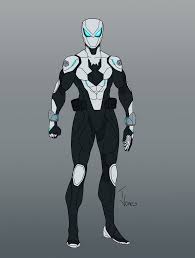 Black And Silver Superhero Suit Pin By Owen Carr On Redesing And New Hero Spiderman Artwork Spiderman Art Deadpool And Spiderman