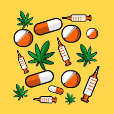 set of drugs pharmacy cartoon vector ...