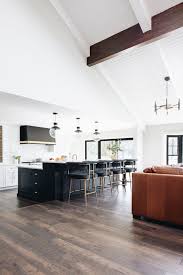 Bring a little nature inside with the warmth and beauty of woodworks wood ceilings. Dark Ceiling Beams Painted White Except For The Cross Beam Lighter Brighter Lake House Remodel Home Remodeling Painted Ceiling Beams Living Room Kitchen