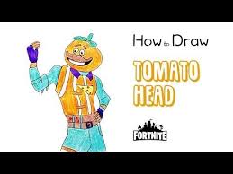 Drawing tomato headenjoy the video and thank you for watching subscribe to keep with what i upload next. How To Draw Tomato Head From Fortnite Drawings Fortnite Drawing Videos
