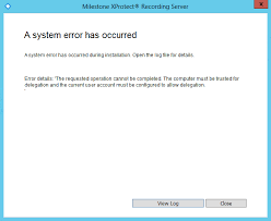 Error The Computer Must Be Trusted For Delegation And The Current User Account Must Be Configured To Allow Delegation