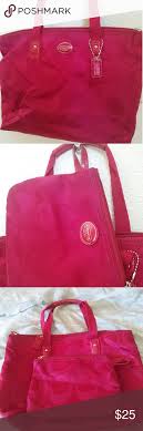 Coach Handbag Cranberry Red With Makeup Bag Coach Handbag Height 9 Width 11 1 2 Depth 9 Makeup Bag Height 5 1 2 Width 7 Handbag Coach Handbags Mini Bag