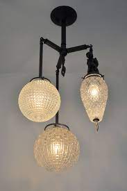 Brilliant 3 Globe Fixture With Vintage Brass Elements Custom Light Fixtures Vintage Brass Fixtures
